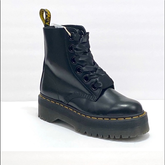 Dr MARTENS MOLLY PLATAFORMA Black Boot Size:10 - Picture 9 of 9